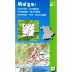 ATK25-R10 WALLGAU (AMTLICHE TOPOGRAPHISCHE KARTE 1:25000) - Wanderkarte^ Fahrradkarten|Wanderkarten Und Winterkarten