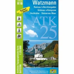 ATK25-R16 WATZMANN (AMTLICHE TOPOGRAPHISCHE KARTE 1:25000) - Wanderkarte^ Wanderkarten Und Winterkarten|Wanderkarten Und Winterkarten