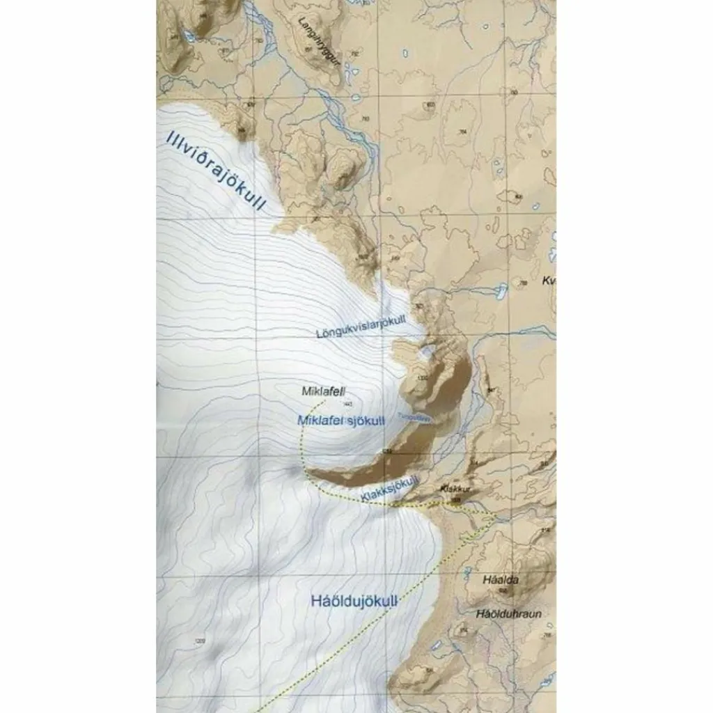 ATLASKORT 16: HOFSJÖKULL 1:100.000 - Wanderkarte^ Wanderkarten Und Winterkarten|Wanderkarten Und Winterkarten