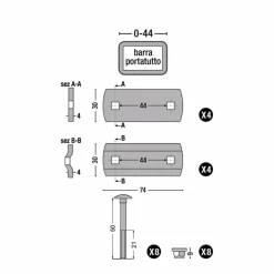 Autohome Autodachzelte Und Dachträger*BEFESTIGUNGS SET