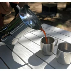 Basic Nature ESPRESSO MAKER EDELSTAHL - Kaffeepresse^ Kaffee Equipment|Campingtöpfe Und Campinggeschirr
