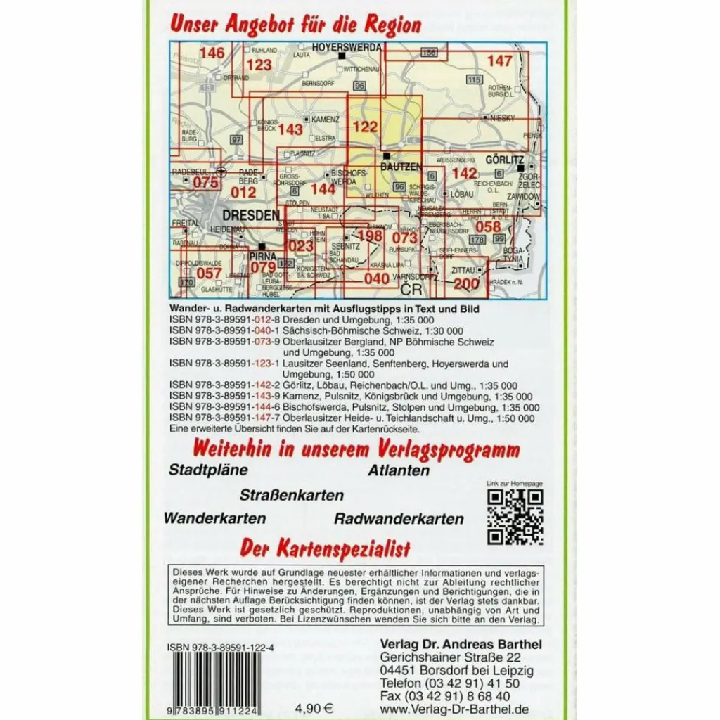 BAUTZEN UND UMGEBUNG 1 : 35 000 - Wanderkarte^ Fahrradkarten|Wanderkarten Und Winterkarten