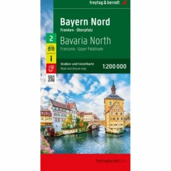 Straßenkarten|Straßenkarten*BAYERN NORD, STRAßEN- UND FREIZEITKARTE 1:200.000 - Straßenkarte