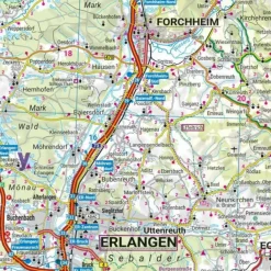Straßenkarten|Straßenkarten*BAYERN NORD, STRAßEN- UND FREIZEITKARTE 1:200.000 - Straßenkarte