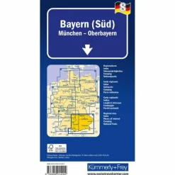 BAYERN (SÜD) NR. 8 REGIONALKARTE DEUTSCHLAND 1:275 000 - Straßenkarte^ Straßenkarten|Straßenkarten