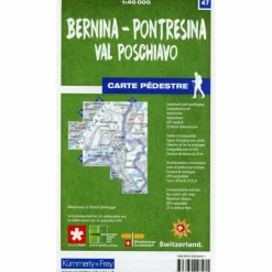 BERNINA - PONTRESINA / VAL POSCHIAVO 47 WANDERKARTE 1:40 000 - Wanderkarte^ Wanderkarten Und Winterkarten|Wanderkarten Und Winterkarten