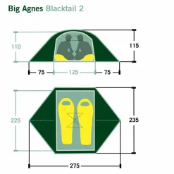 Big Agnes BLACKTAIL 2 - Kuppelzelt^ 2-Personen-Zelte|Sommerzelte