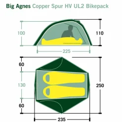 Big Agnes 2-Personen-Zelte|Sommerzelte*COPPER SPUR HV UL2 BIKEPACK - Kuppelzelt