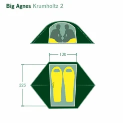 Big Agnes KRUMHOLTZ 2 - Kuppelzelt^ 2-Personen-Zelte|Sommerzelte
