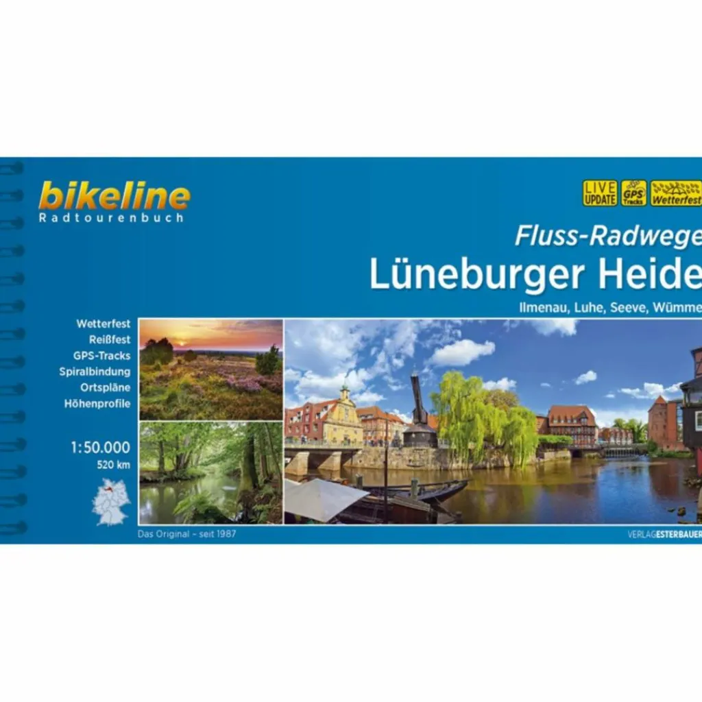 Radwanderführer Und Mountainbikeführer*BIKELINE FLUSSRADWEGE LÜNEBURGER HEIDE - Radwanderführer