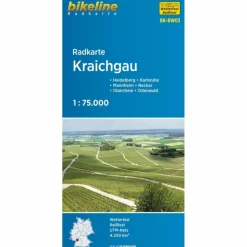 Fahrradkarten|Fahrradkarten*BIKELINE RADKARTE KRAICHGAU 1:75.000 - Fahrradkarte
