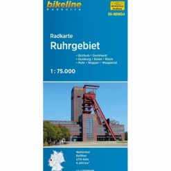 BIKELINE RADKARTE RUHRGEBIET 1 : 75 000 - Fahrradkarte^ Fahrradkarten|Fahrradkarten