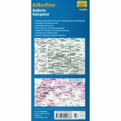 BIKELINE RADKARTE RUHRGEBIET 1 : 75 000 - Fahrradkarte^ Fahrradkarten|Fahrradkarten
