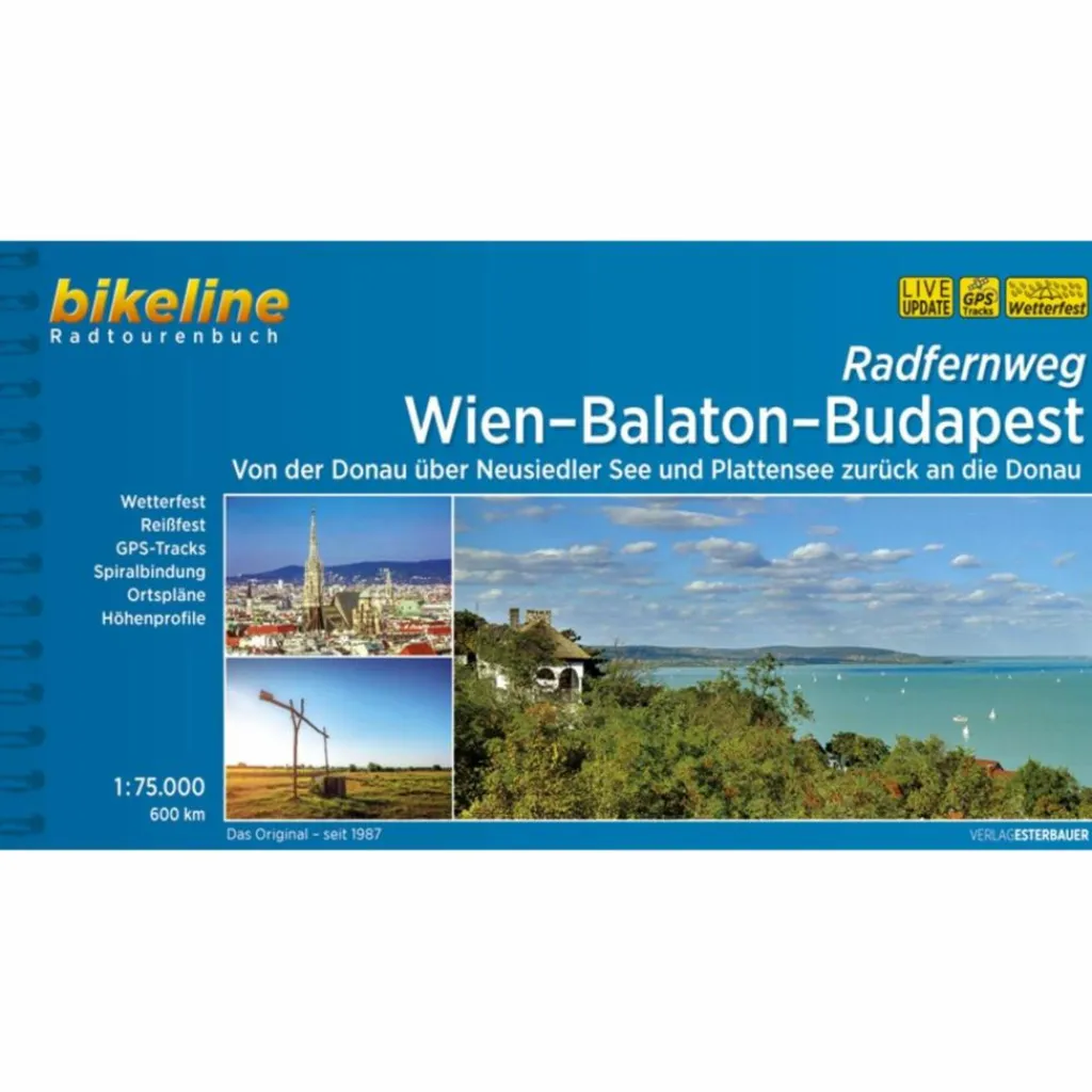 Radwanderführer Und Mountainbikeführer*BIKELINE WIEN-BALATON-BUDAPEST - Radwanderführer