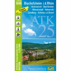 Fahrradkarten|Wanderkarten Und Winterkarten*BISCHOFSHEIM I.D.RHÖN 1:25 000 - Wanderkarte