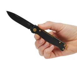 Böker Plus Klappmesser*ATLAS BLACK STONEWASH BRASS - Klappmesser