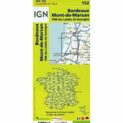 BORDEAUX MONT-DE-MARSAN 1:100 000 - Wanderkarte^ Wanderkarten Und Winterkarten|Wanderkarten Und Winterkarten