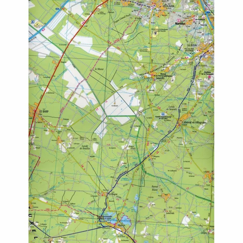 BORDEAUX MONT-DE-MARSAN 1:100 000 - Wanderkarte^ Wanderkarten Und Winterkarten|Wanderkarten Und Winterkarten