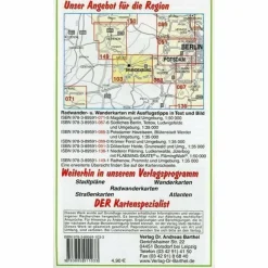 BRANDENBURGER HAVELSEEN UND UMGEBUNG - Wanderkarte^ Fahrradkarten|Wanderkarten Und Winterkarten