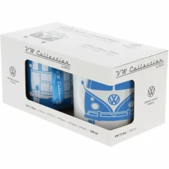 BRISA Campingtöpfe Und Campinggeschirr*VW T1 BUS ENAMEL TASSE 2ER SET IN GESCHENKBOX - FRONT/WEISS - Becher