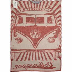 BRISA VW T1 BUS GESCHIRRTUCH 2ER SET – STRAHLEN/VINTAGE ROT & BLAU^ Handtücher|Hygiene Und Körperpflege