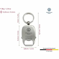 BRISA Schlüsselanhänger*VW T1 BUS SCHLÜSSELANHÄNGER MIT FLASCHENÖFFNER IN SICHTVERPA - Schlüsselanhänger