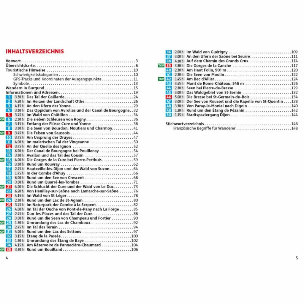 BURGUND - Wanderführer^ Wanderführer
