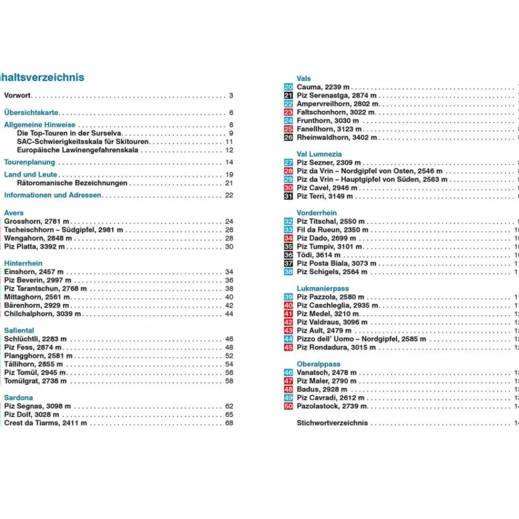 Wintersportführer*BVR SKITOURENFÜHRER SURSELVA