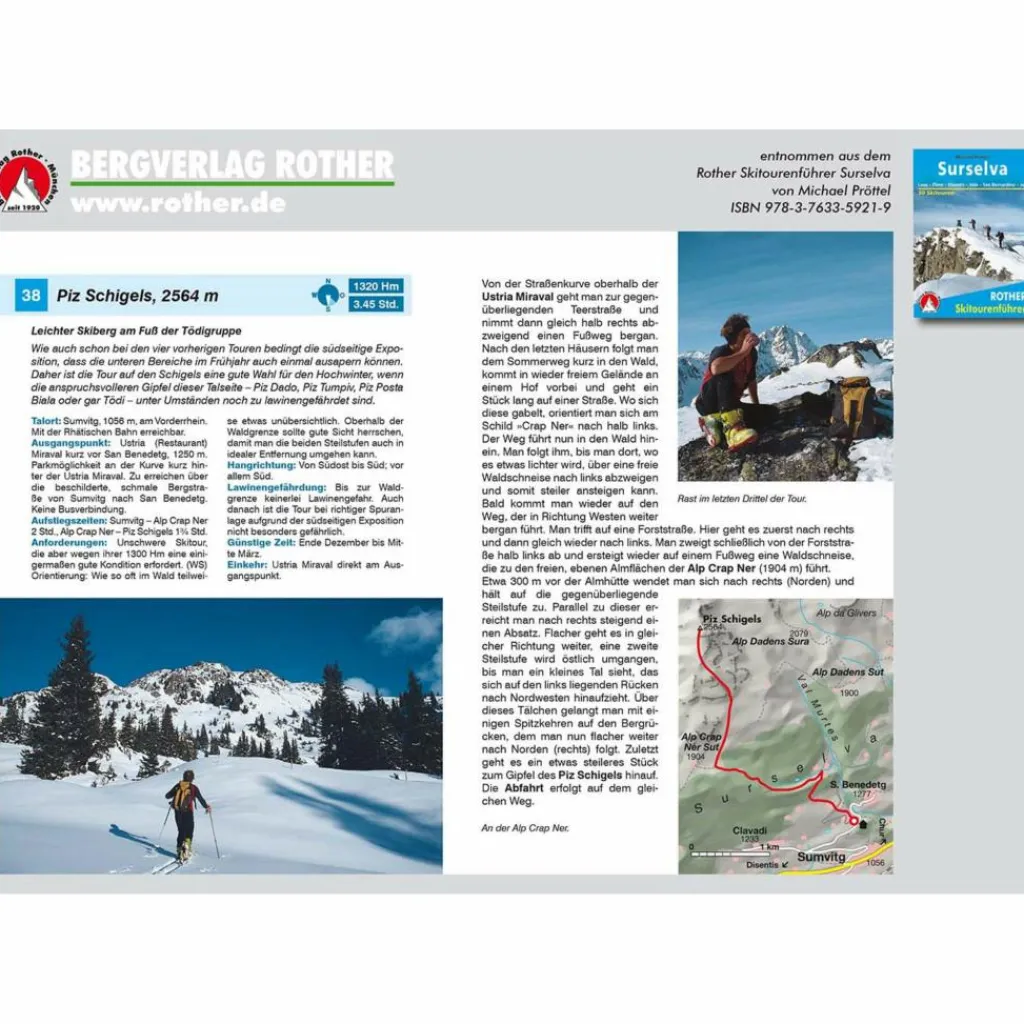 Wintersportführer*BVR SKITOURENFÜHRER SURSELVA