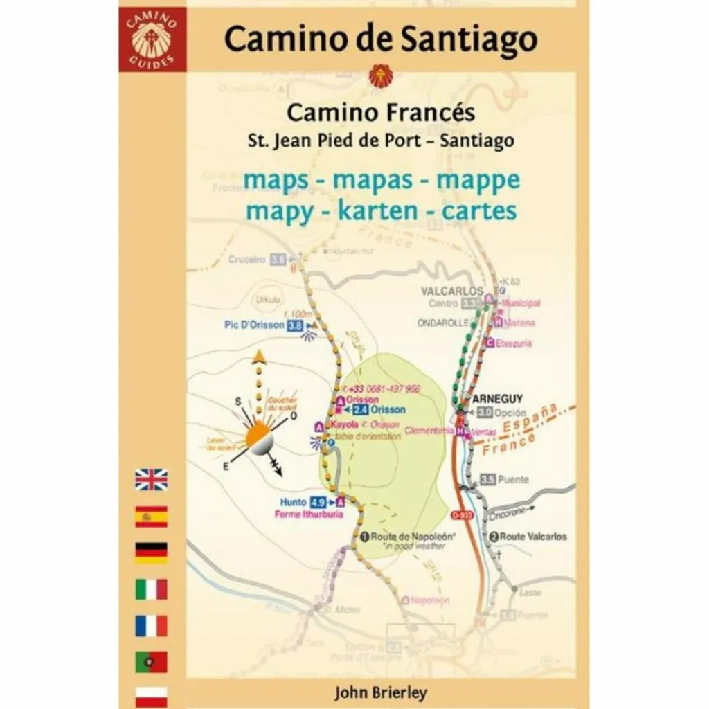 CAMINO DE SANTIAGO MAPS (CAMINO FRANCÉS) - Wanderkarte^ Wanderkarten Und Winterkarten|Wanderkarten Und Winterkarten