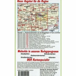 Fahrradkarten|Wanderkarten Und Winterkarten*CHEMNITZ UND UMGEBUNG 1 : 35 000. RADWAN - Wanderkarte