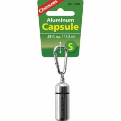 Coghlans Schlüsselanhänger|Sicherheitsausrüstung*ALUMINIUM KAPSEL MIT KARABINER - Schlüsselanhänger