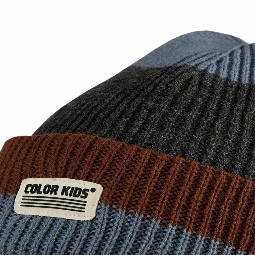 Kinder Color Kids Accessoires Für Kinder*BEANIE W. WOOL & CONTRAST Kinder - Mütze