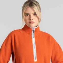 Damen Craghoppers Pullover Und Fleecepullover*CO2 RENU HALF ZIP Damen - Fleecepullover