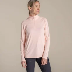 Damen Craghoppers Shirts Und Tops*NOSILIFE SOLARSHIELD+ HALF ZIP TOP Damen - UV-Schutz Bekleidung