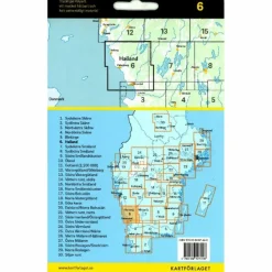 Fahrradkarten|Fahrradkarten*CYKELKARTAN BLAD 6 HALLAND 1:90000 - Fahrradkarte