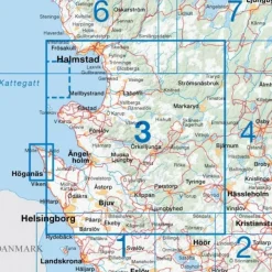 Fahrradkarten|Fahrradkarten*CYKELKARTAN BLAD 3 NORDVÄSTRA SKÅNE 1:90000 - Fahrradkarte