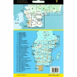 Fahrradkarten|Fahrradkarten*CYKELKARTAN BLAD 2 SYDÖSTRA SKÅNE 1:90000 - Fahrradkarte