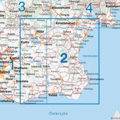 Fahrradkarten|Fahrradkarten*CYKELKARTAN BLAD 2 SYDÖSTRA SKÅNE 1:90000 - Fahrradkarte