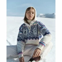 Dale of Norway VM TRONDHEIM FEM. SWEATER Damen - Strickpullover^Damen Pullover Und Fleecepullover