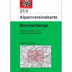 DAV 31/3 WEG BRENNERBERGE - Wanderkarte^ Wanderkarten Und Winterkarten|Wanderkarten Und Winterkarten