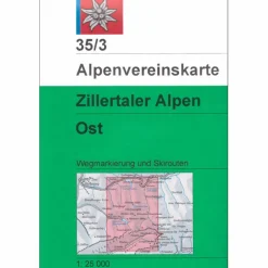 Wanderkarten Und Winterkarten|Wanderkarten Und Winterkarten*DAV 35/3 ZILLERTALER ALPEN OST - Wanderkarte