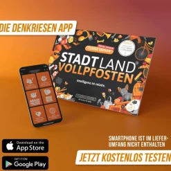 Denkriesen STADT LAND VOLLPFOSTEN - CLASSIC EDITION - 'INTELLIGENZ IST - Reisespiel^Kinder Reisespiele|Kinderreisespiele Und Spielzeug