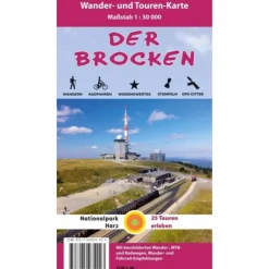 Fahrradkarten|Wanderkarten Und Winterkarten*DER BROCKEN 1 : 30 000