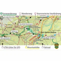 DER SÜDHARZ WANDER- UND FAHRRADKARTE - Fahrradkarte^ Fahrradkarten|Fahrradkarten