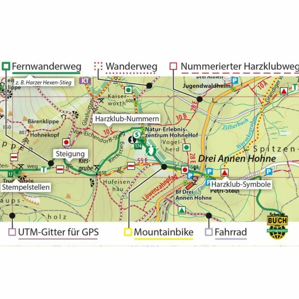 DER SÜDHARZ WANDER- UND FAHRRADKARTE - Fahrradkarte^ Fahrradkarten|Fahrradkarten