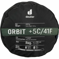 Deuter ORBIT EL +5C/41F Herren - Sommerschlafsack^ Kunstfaserschlafsäcke|Sommerschlafsäcke