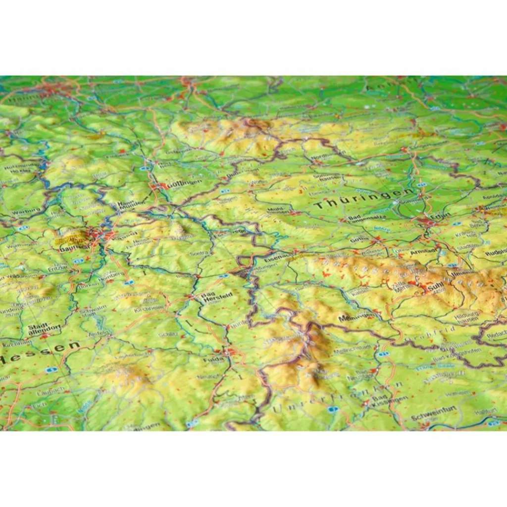 Wandkarten Und Poster*DEUTSCHLAND 1 : 1 200 000 MIT ALUMINIUM - Wand Karte