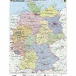 Wandkarten Und Poster*DEUTSCHLAND, POLITISCH 1 : 1 000 000 WANDKARTE - Poster