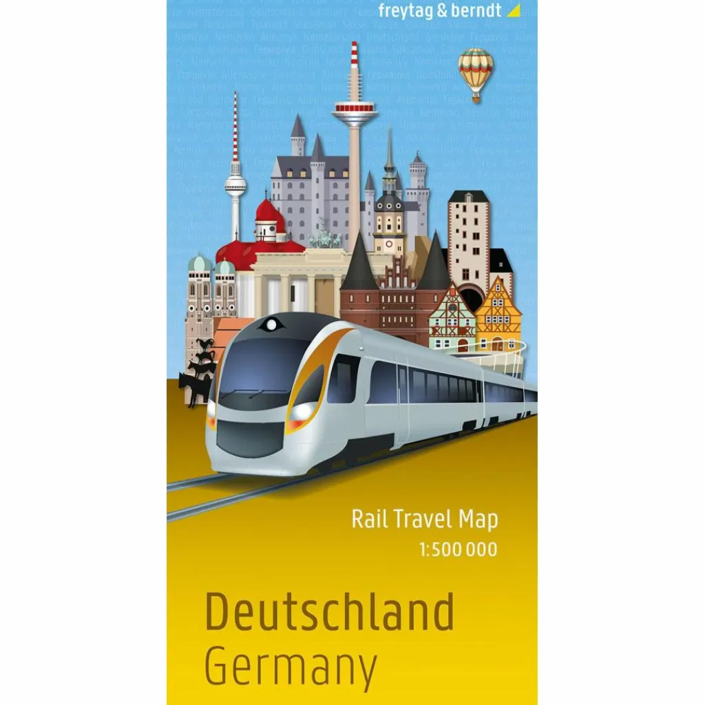 Straßenkarten|Straßenkarten*DEUTSCHLAND, RAIL TRAVEL MAP 1:500.000, FREYTAG & BERNDT - Karte